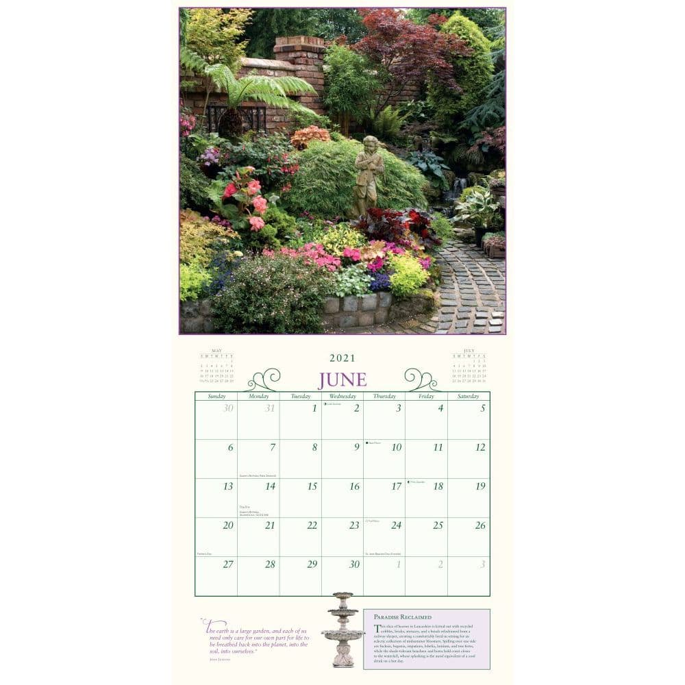 Secret Garden Wall Calendar