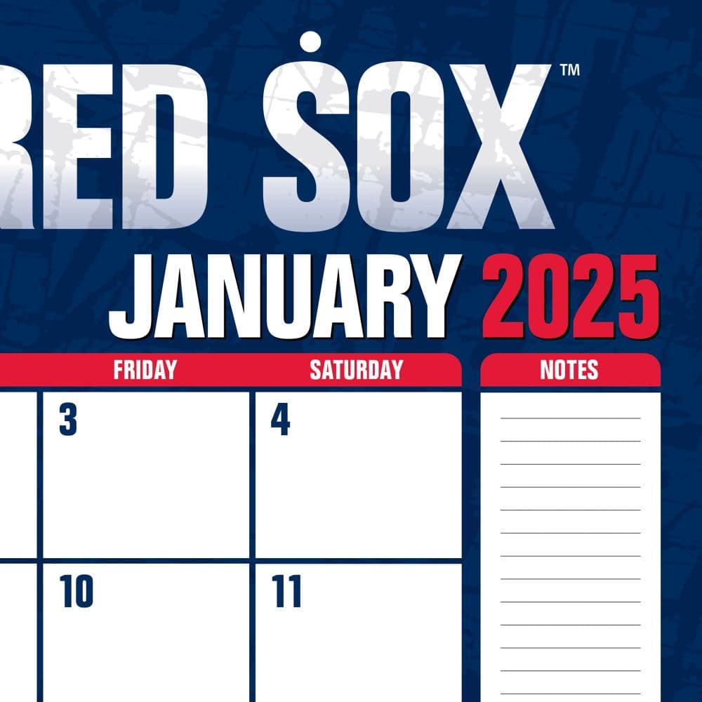 MLB Boston Red Sox 2025 Desk Pad Third Alternate Image