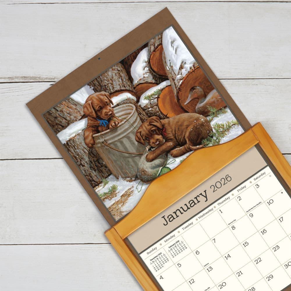 Puppy 2026 Wall Calendar by Jim Lamb_ALT4
