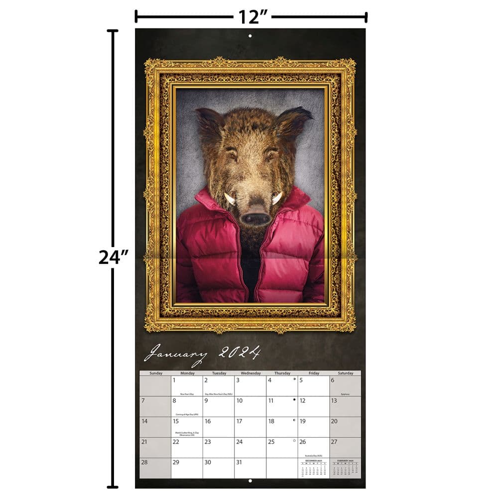 Gallery Animalia 2024 Wall Calendar Alternate Image 4