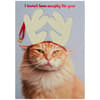 image Cat with Antlers Christmas Card  First Alternate Image width=&quot;1000&quot; height=&quot;1000&quot;