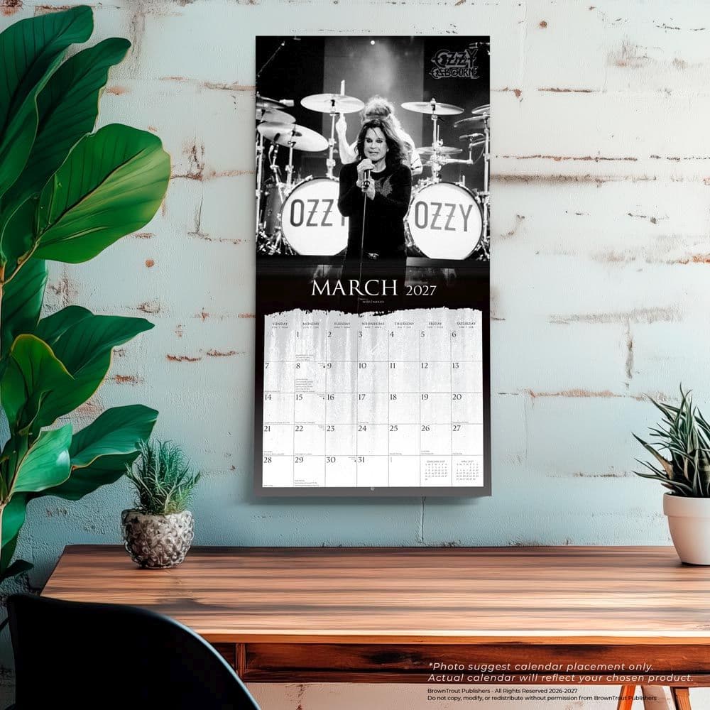 Ozzy Osbourne 2027 Wall Calendar Fourth Alternate Image