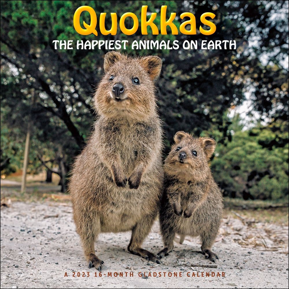 Quokkas The Happiest Animals on Earth 2023 Wall Calendar