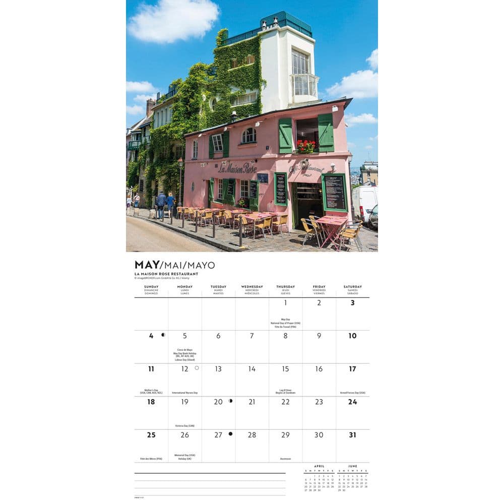 Parisian Lifestyle 2025 Mini Wall Calendar