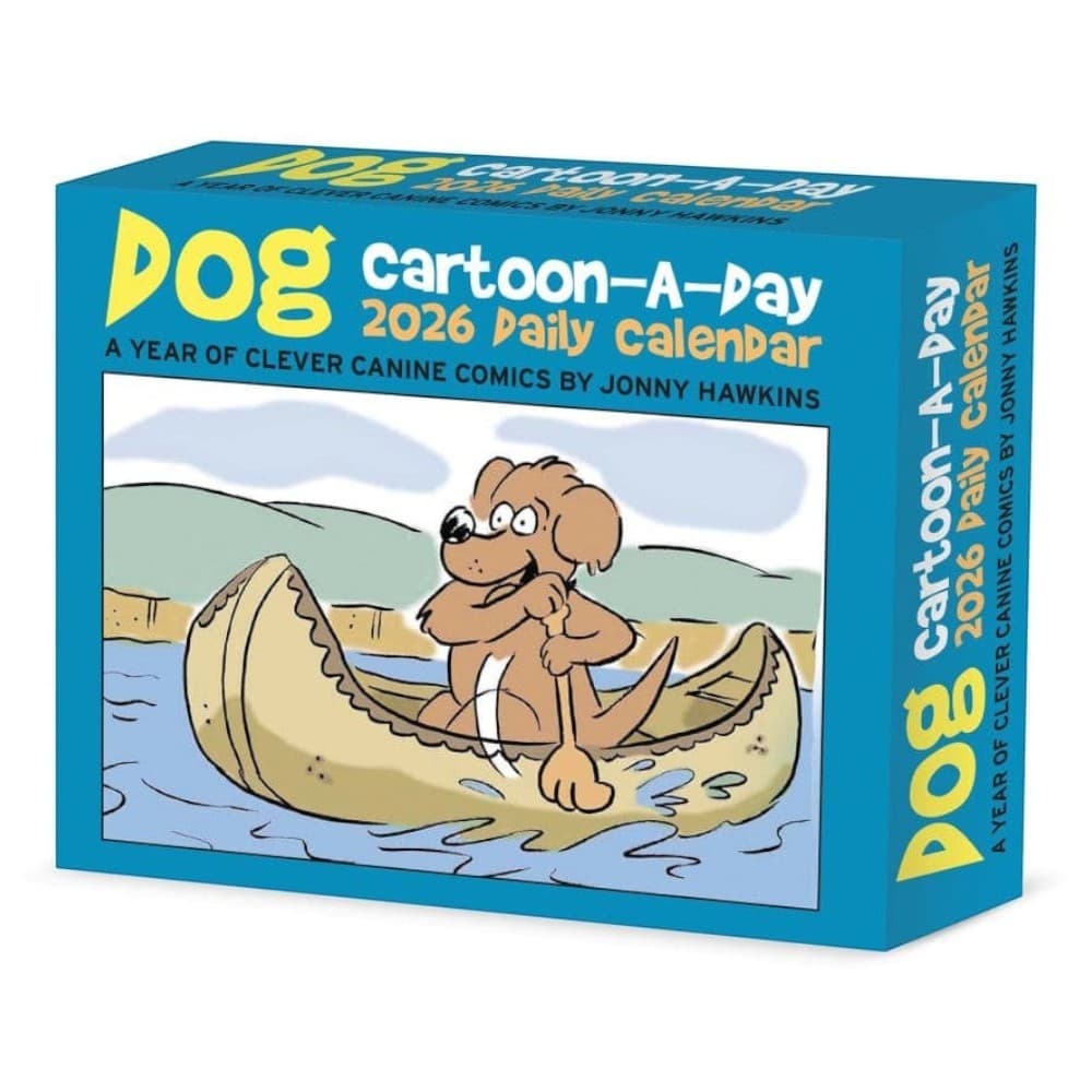 image Dog Cartoon A Day 2026 Desk Calendar Main Product Image
