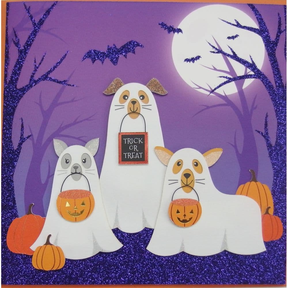 image Ghost Animals Halloween Card Main Image