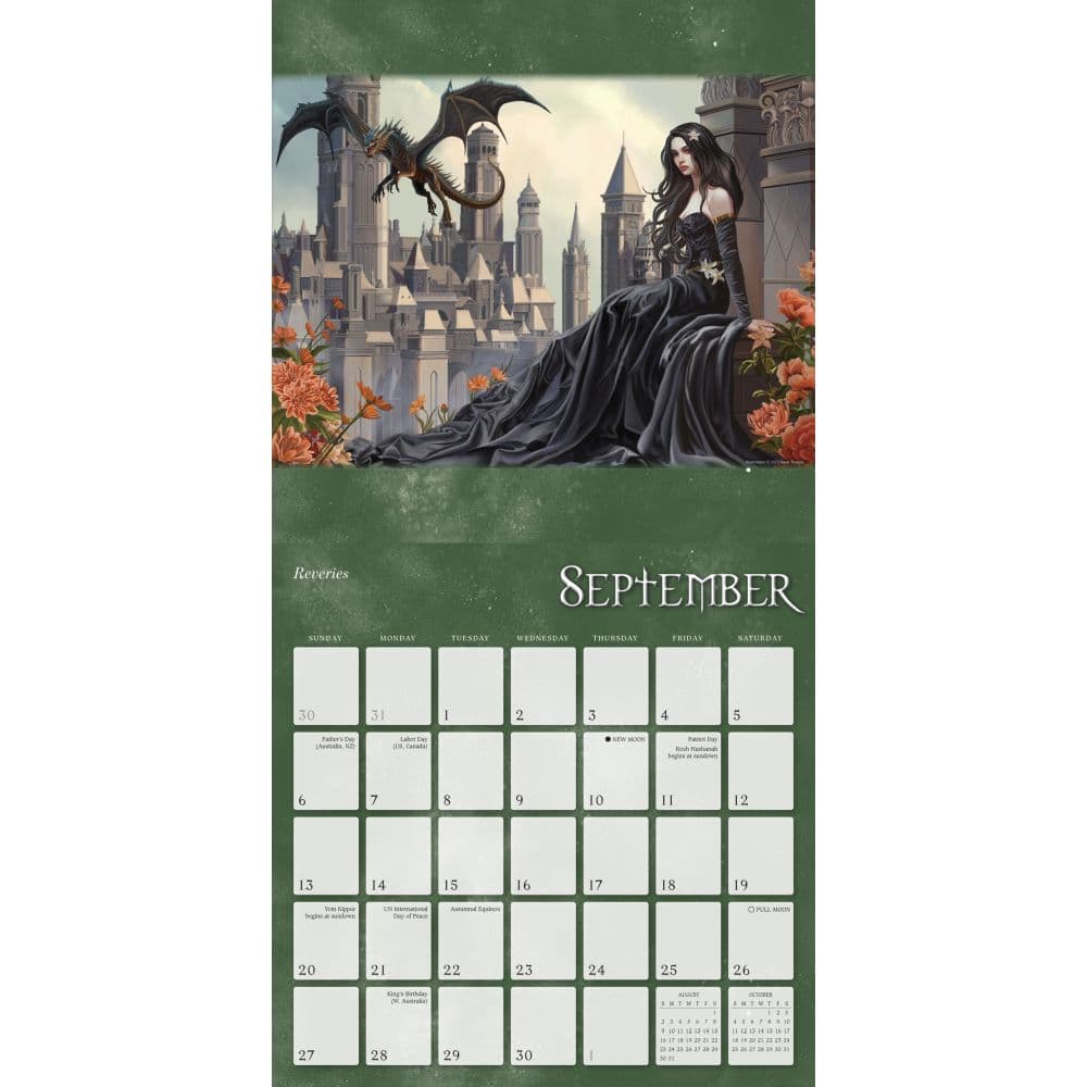 Dragon Witches 2026 Wall Calendar Third Alternate Image