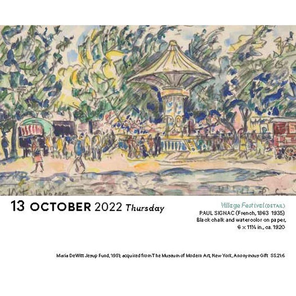 Impressionism And Post-Impressionism 2022 Day-To-Day Calendar - Calendars .Com