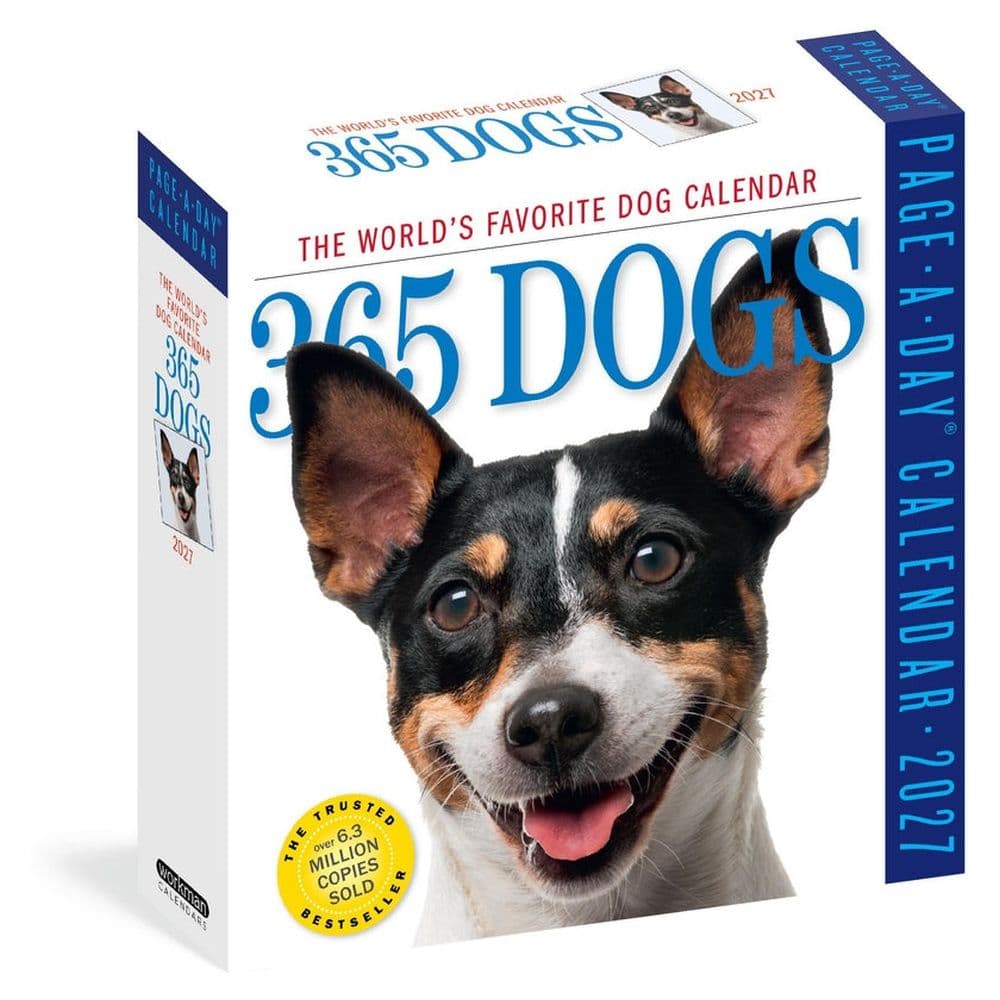 image 365 Dogs 2027 Page-A-Day Desk Calendar Main Product Image