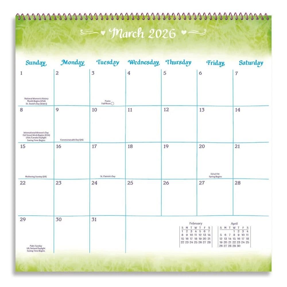 I Love You Mom 2026 Wall Calendar Seventh Alternate Image