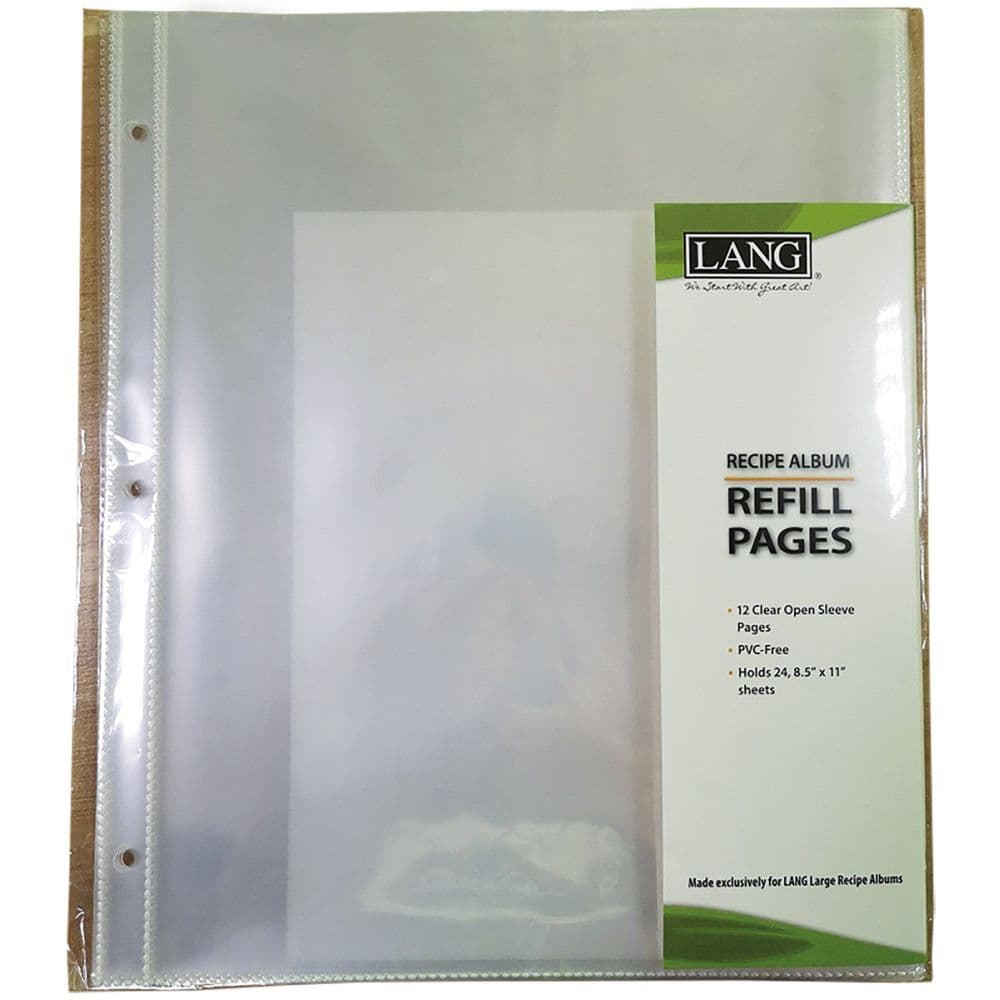 Large Recipe Album Full Page Refill Pages