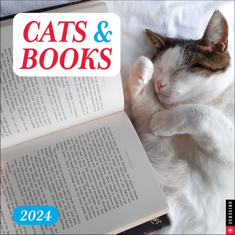 cats-and-books-2024-wall-calendar-main