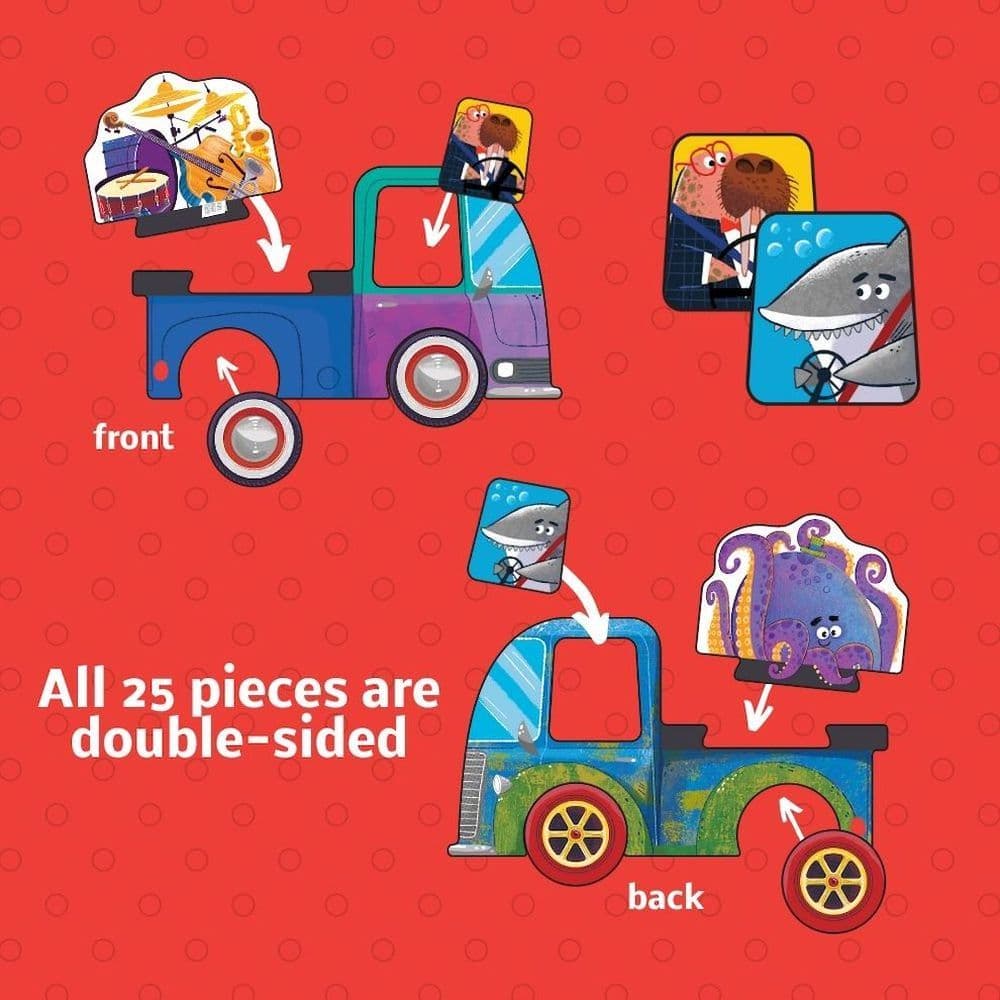 Silly Trucks Mix and Match Puzzle Alternate Image 2