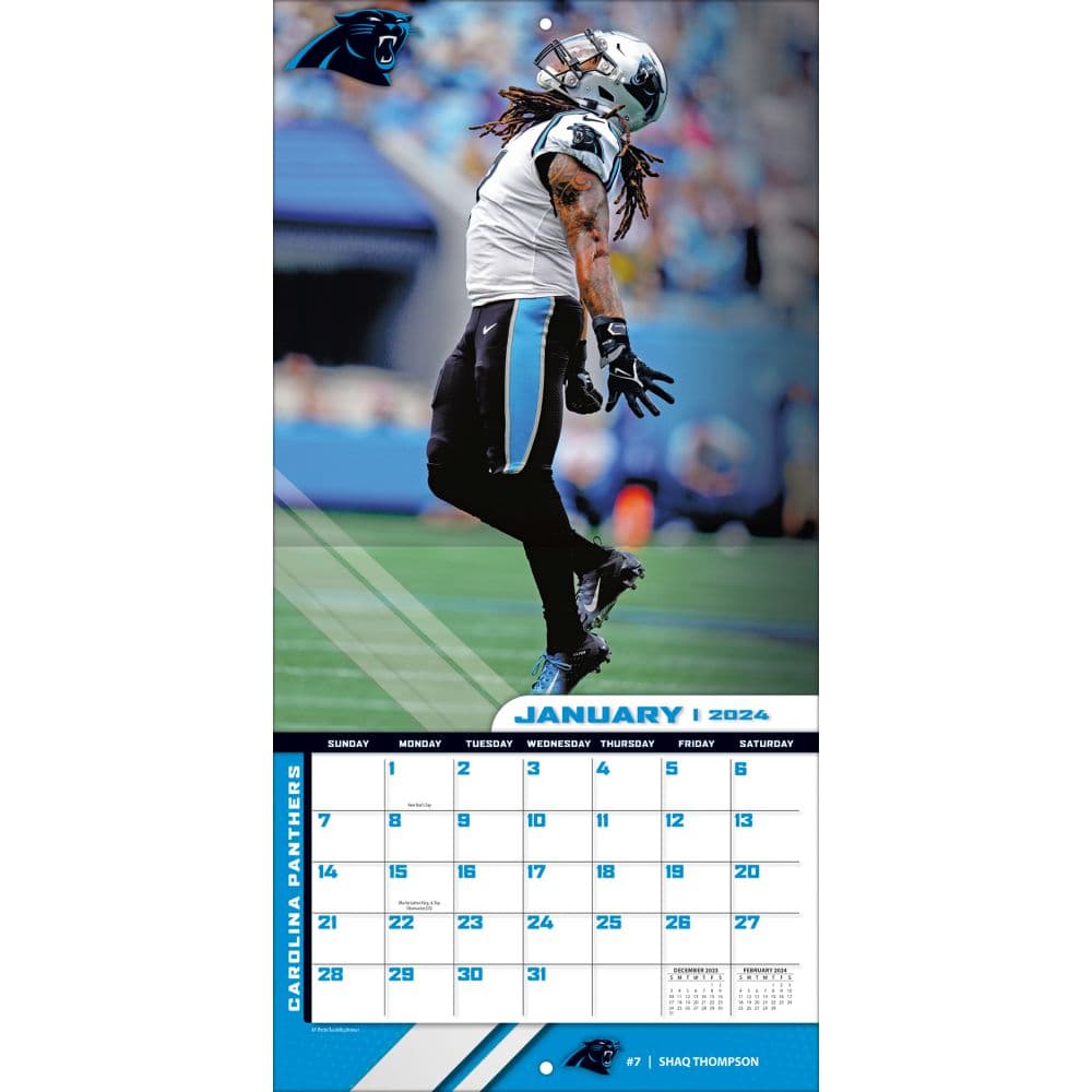 Carolina Panthers 2024 Wall Calendar