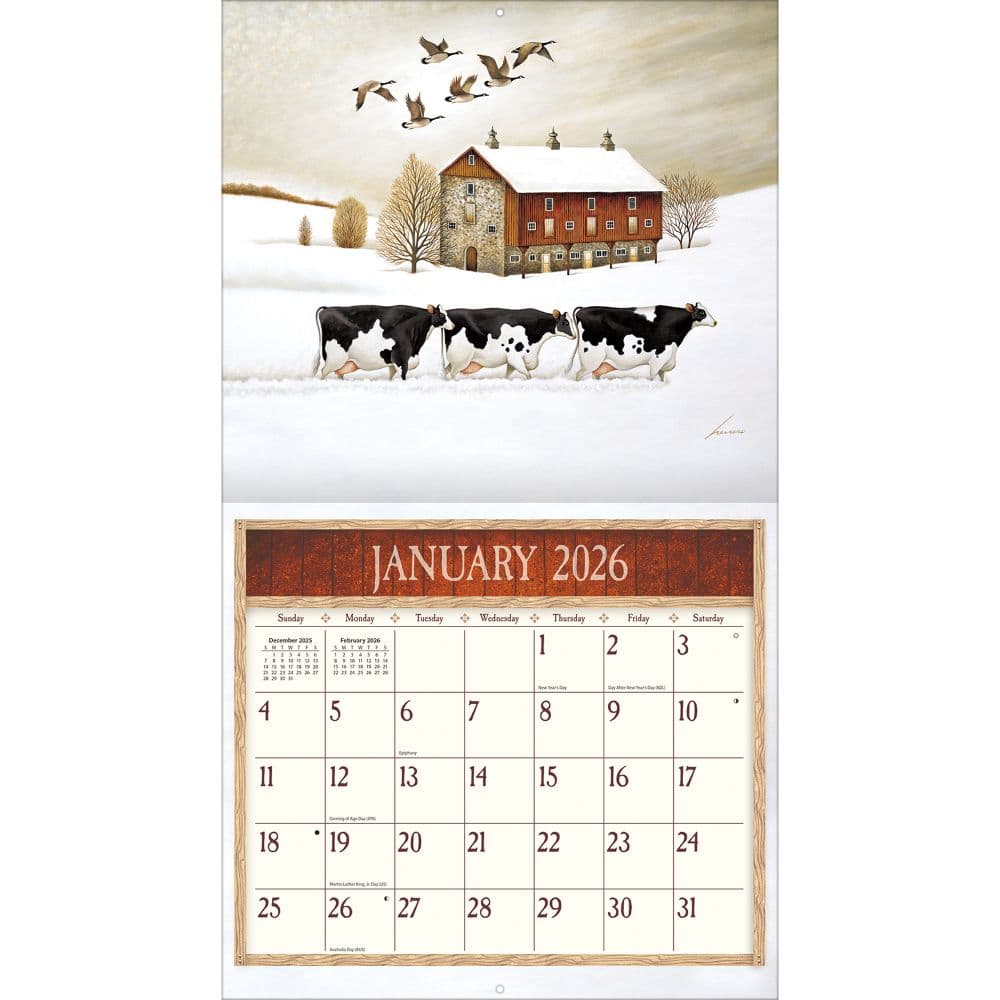 Cows Cows Cows 2026 Wall Calendar by Lowell Herrero_ALT1