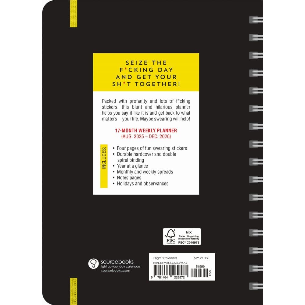 Carpe Fcking Diem 2026 Planner First Alternate Image
