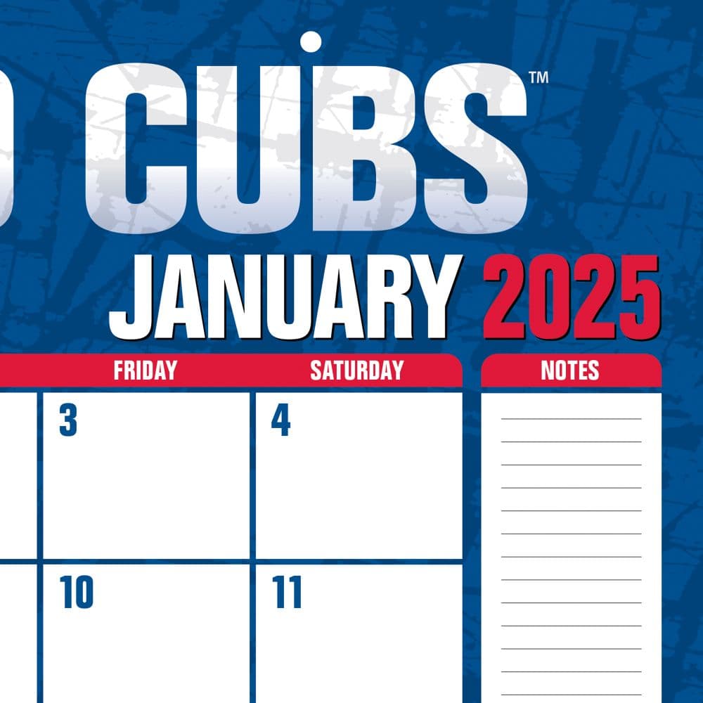 MLB Chicago Cubs 2025 Desk Pad Third Alternate Image