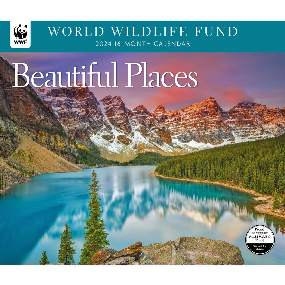 Most Beautiful Places WWF 2024 Wall Calendar