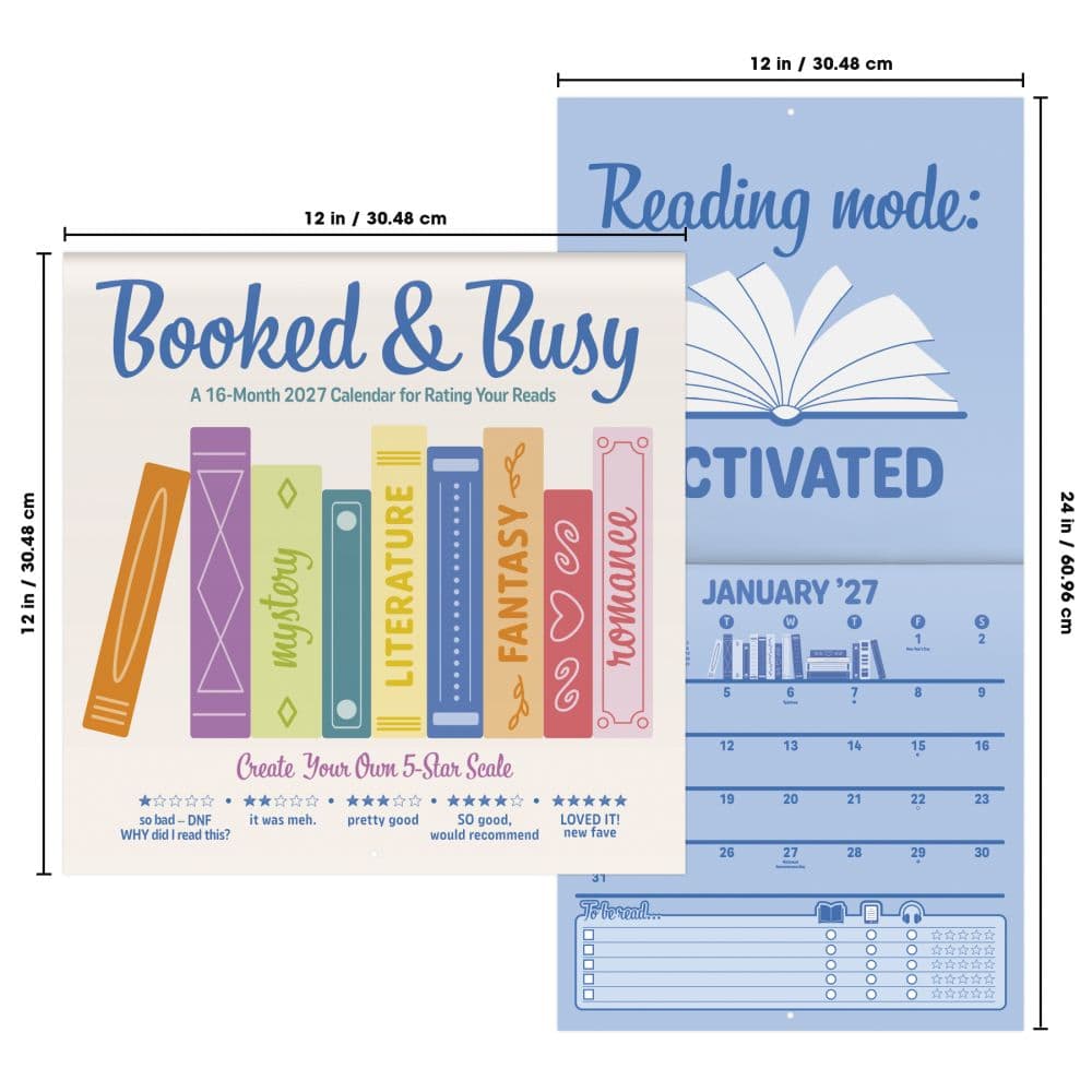 Booked &amp; Busy 2027 Wall Calendar Sixth Alternate Image