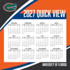 image Florida Gators 2027 Desk Calendar Fourth Alternate Image