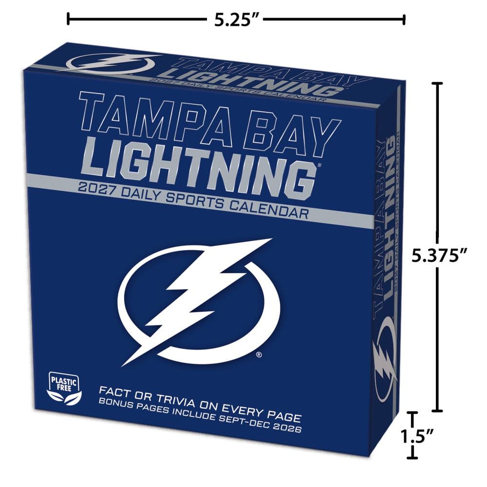 NHL Tampa Bay Lightning 2027 Desk Calendar Fourth Alternate Image