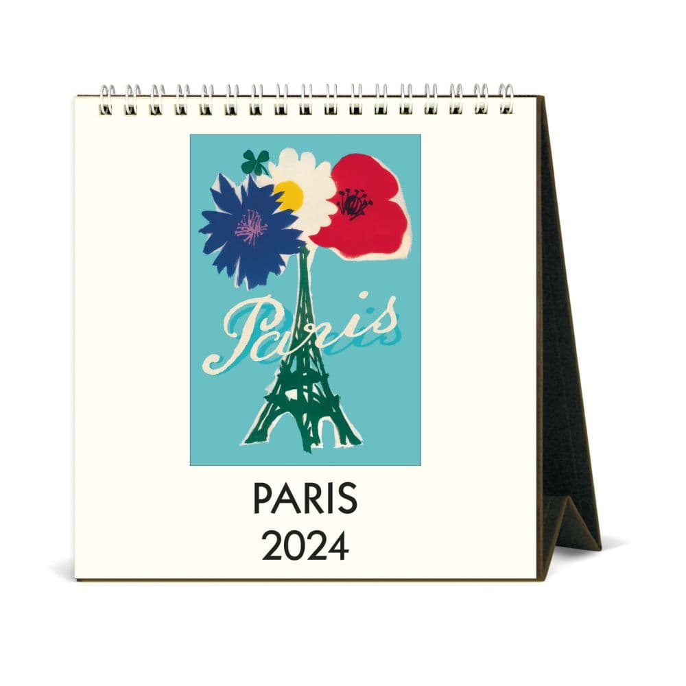 Paris Art 2024 Easel Desk Calendar