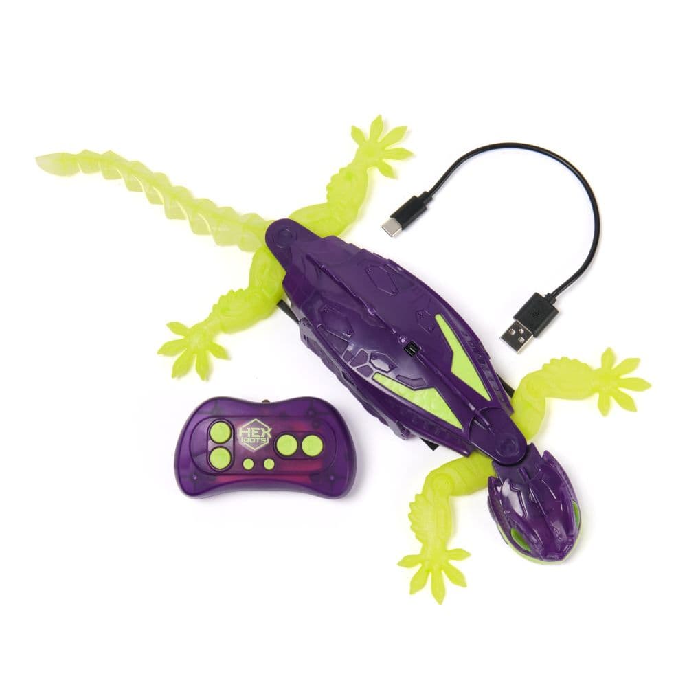 Hex Bots Glow-in-the-Dark Wall Crawler Gecko First Alternate Image