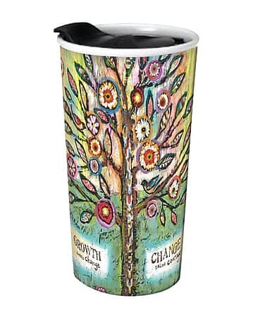 Courage Ceramic Traveler Mug by Lori Siebert Main Image