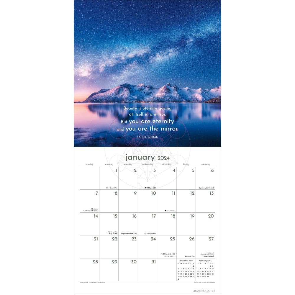 Mindful Living Year of 2024 Wall Calendar Third Alternate Image width=&quot;1000&quot; height=&quot;1000&quot;