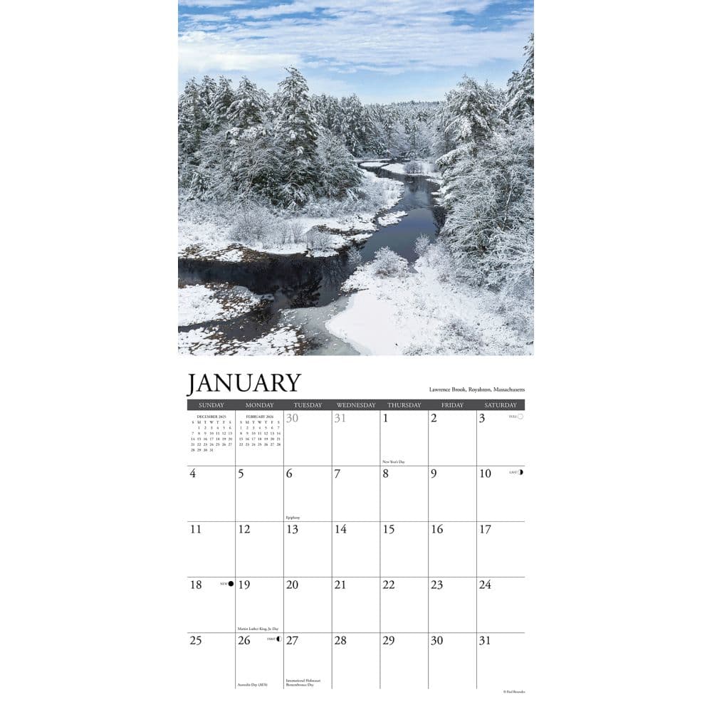 New England Beautiful 2026 Wall Calendar Second Alternate image