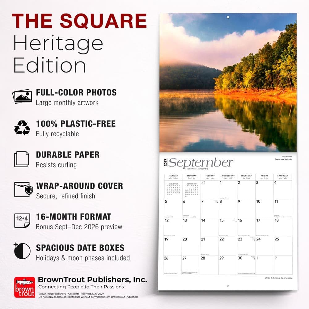 Tennessee Wild and Scenic 2027 Wall Calendar Fifth Alternate Image