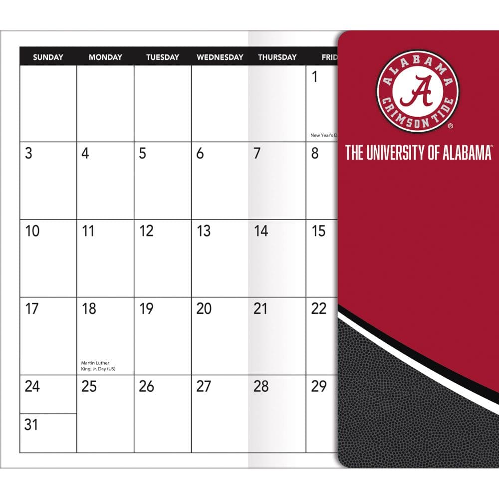 Alabama Crimson Tide 2027 17 Month Pocket Planner Fifth Alternate Image