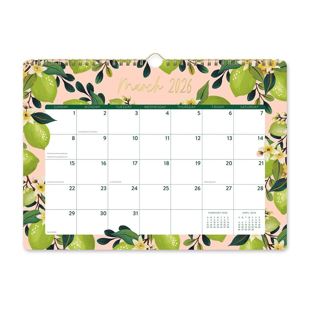 Fruit and Flora Deluxe 2026 Wall Calendar Fourth Alternate Image
