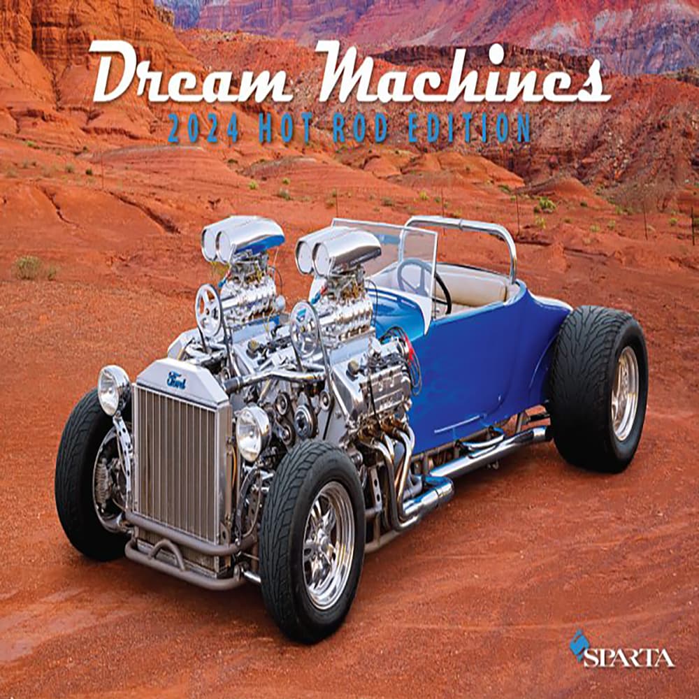 Dream Machines Hot Rod Deluxe 2024 Wall Calendar Main Product Image width=&quot;1000&quot; height=&quot;1000&quot;