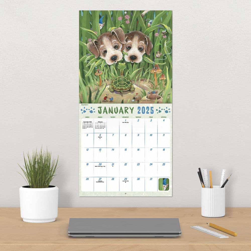 Gary Patterson Dogs 2025 Wall Calendar