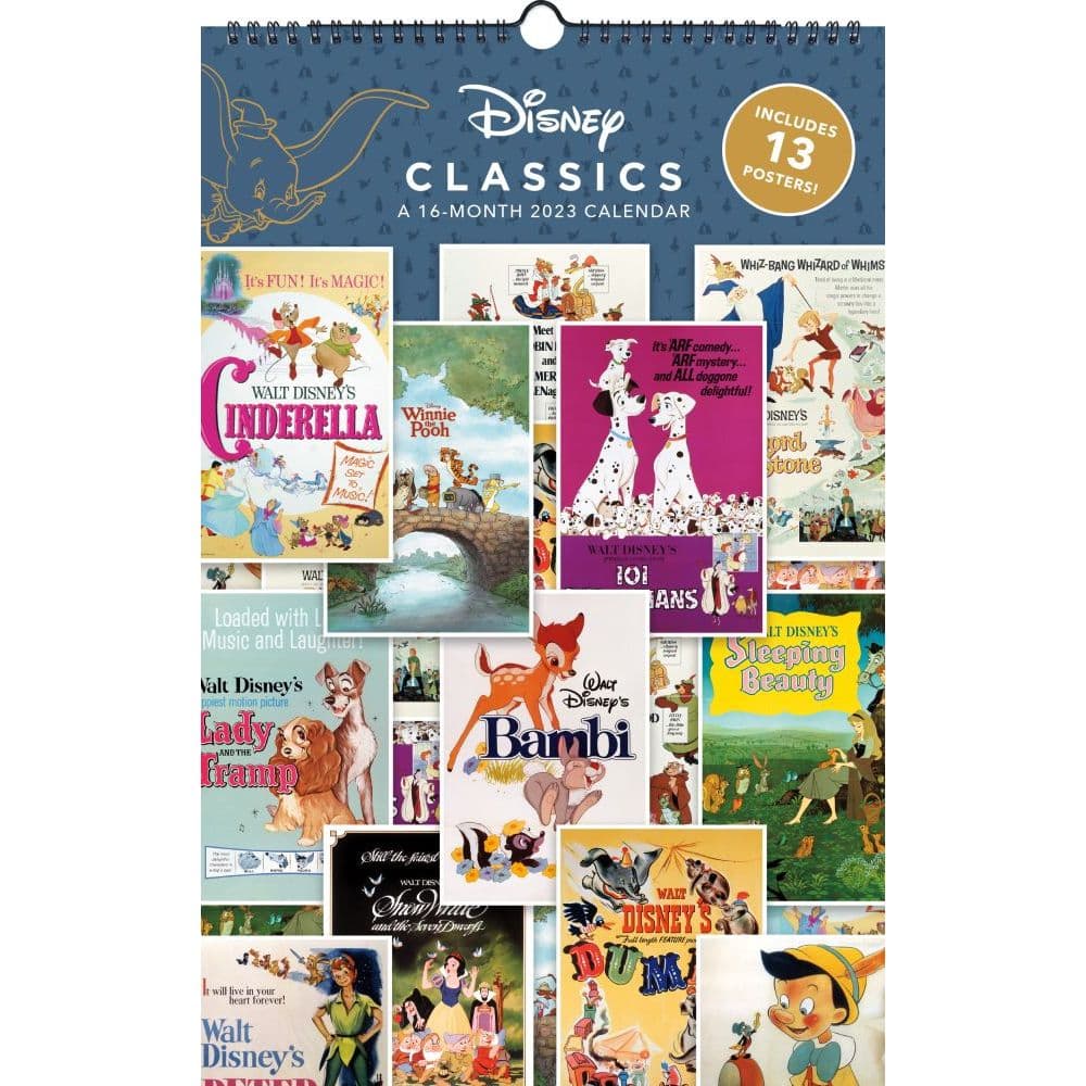 Disney Classic Posters 2023 Wall Calendar