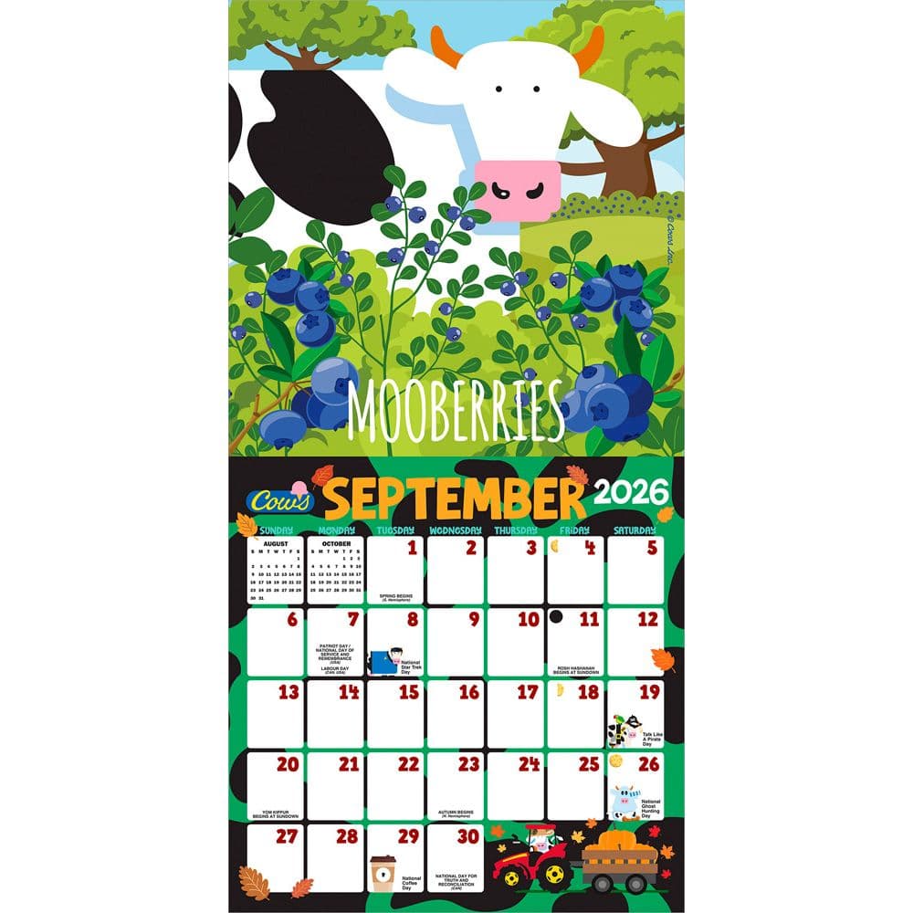 Cows Art 2026 Wall Calendar Third Alternate Image