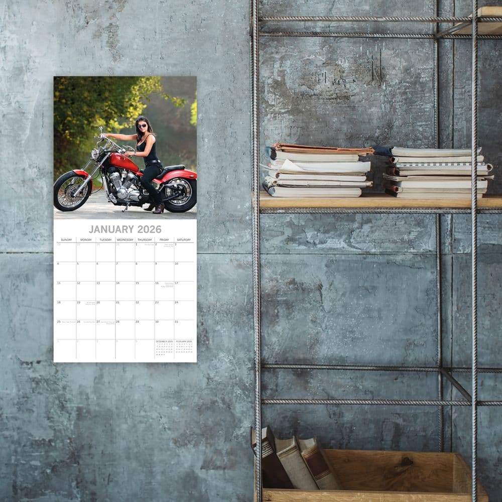 Biker Babes 2026 Wall Calendar Second Alternate Image