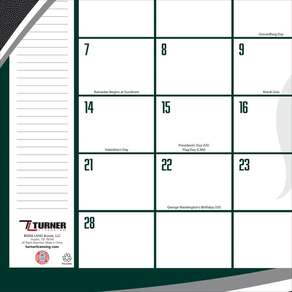 Michigan State Spartans 2027 Desk Pad 17" X 11" Second Alternate Image