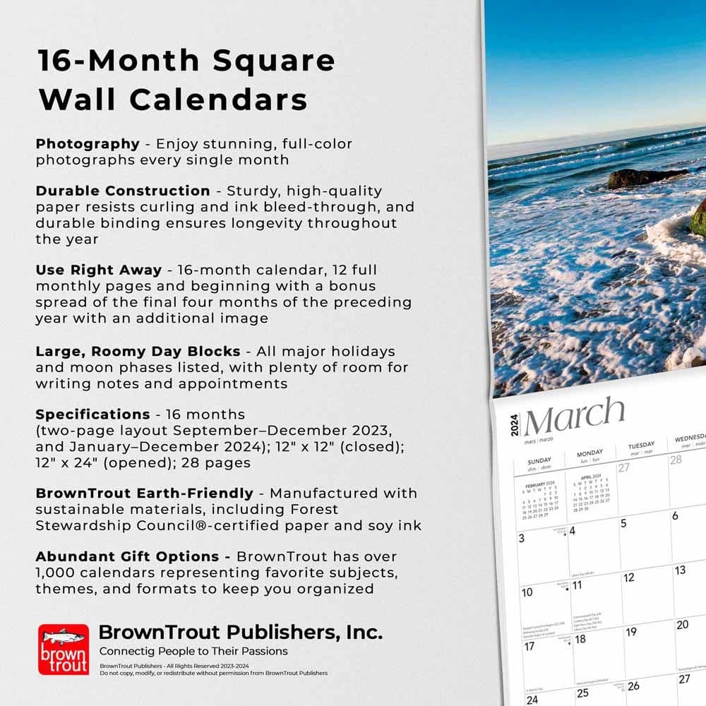 Massachusetts Wild and Scenic 2024 Wall Calendar Fourth Alternate Image width=&quot;1000&quot; height=&quot;1000&quot;