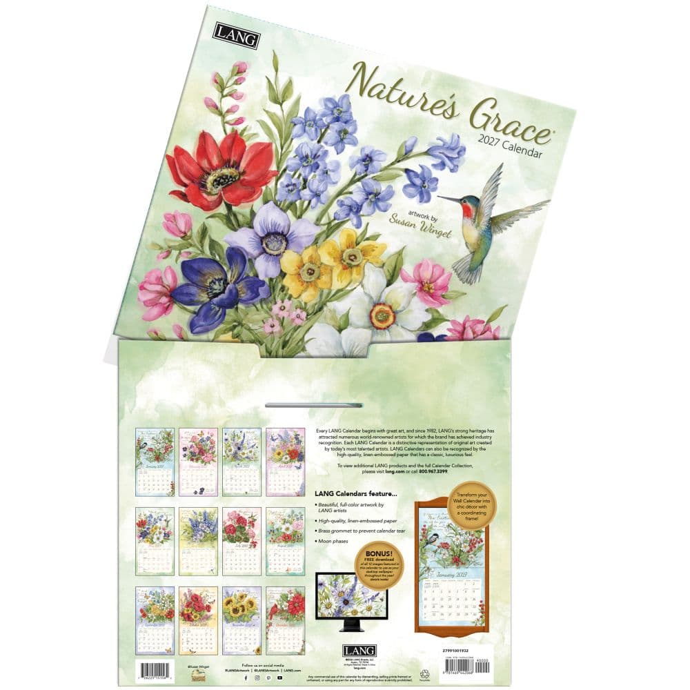 Nature's Grace 2027 Wall Calendar by Susan Winget Fourth Alternate Image