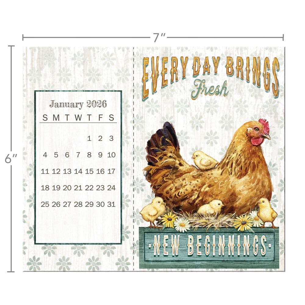 Farmhouse Postcard 2026 Desk Calendar by Chad Barrett Third Alternate Image