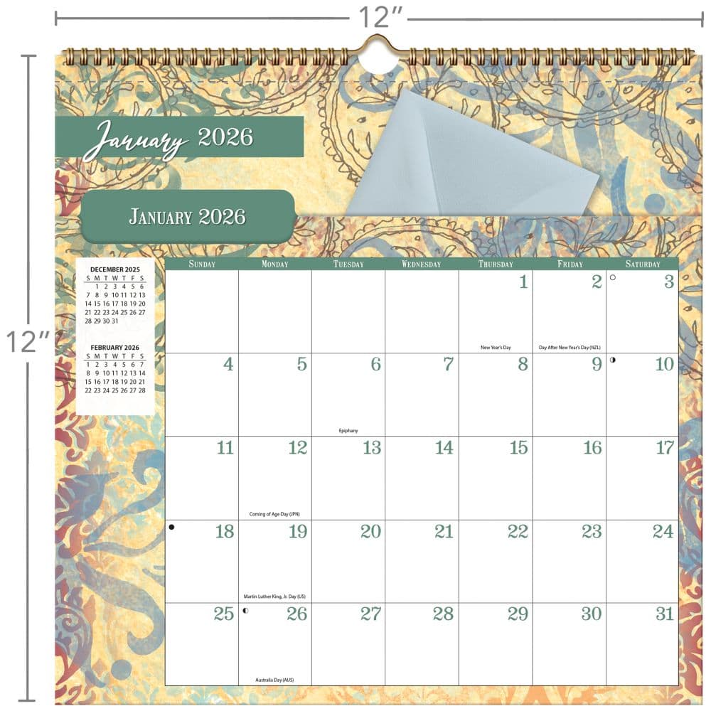 Bohemian File It 2026 Wall Calendar_ALT5