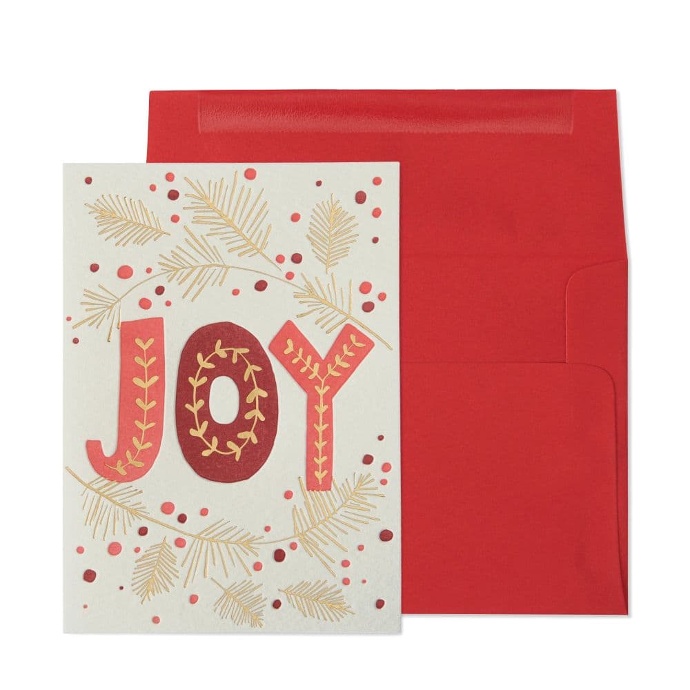 Joy Lettering Christmas Card Main Product Image width="1000" height="1000"