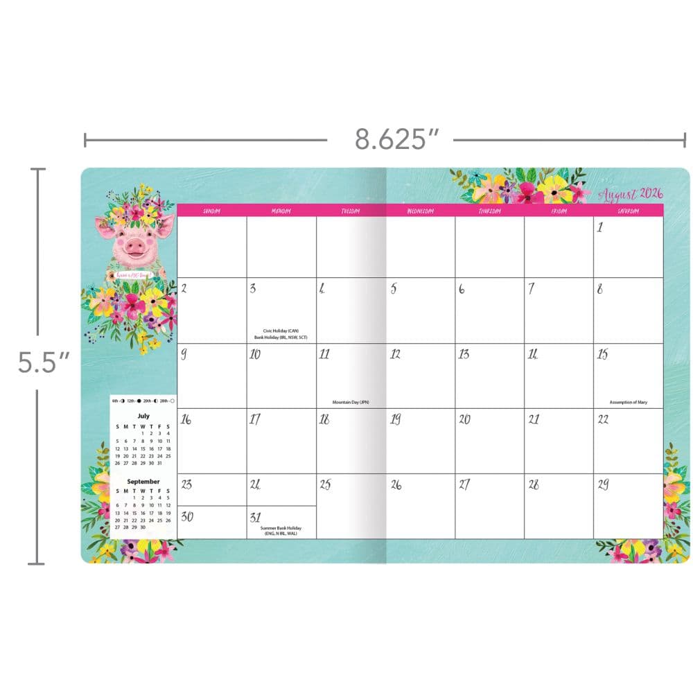 Wild Whimsy 2027 Monthly Pocket Planner Fifth Alternate Image