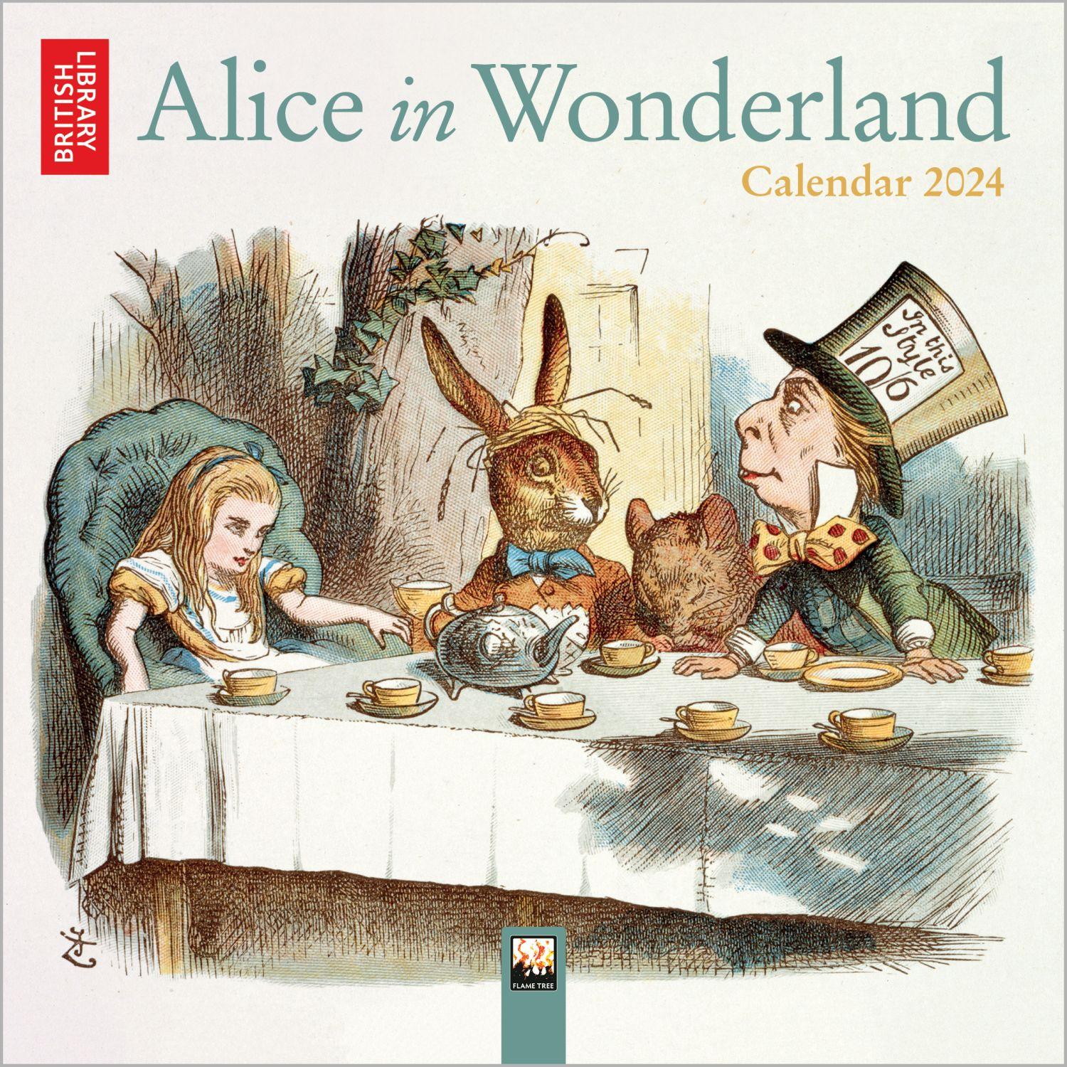 Alice In Wonderland 2024 Mini Wall Calendar Calendars