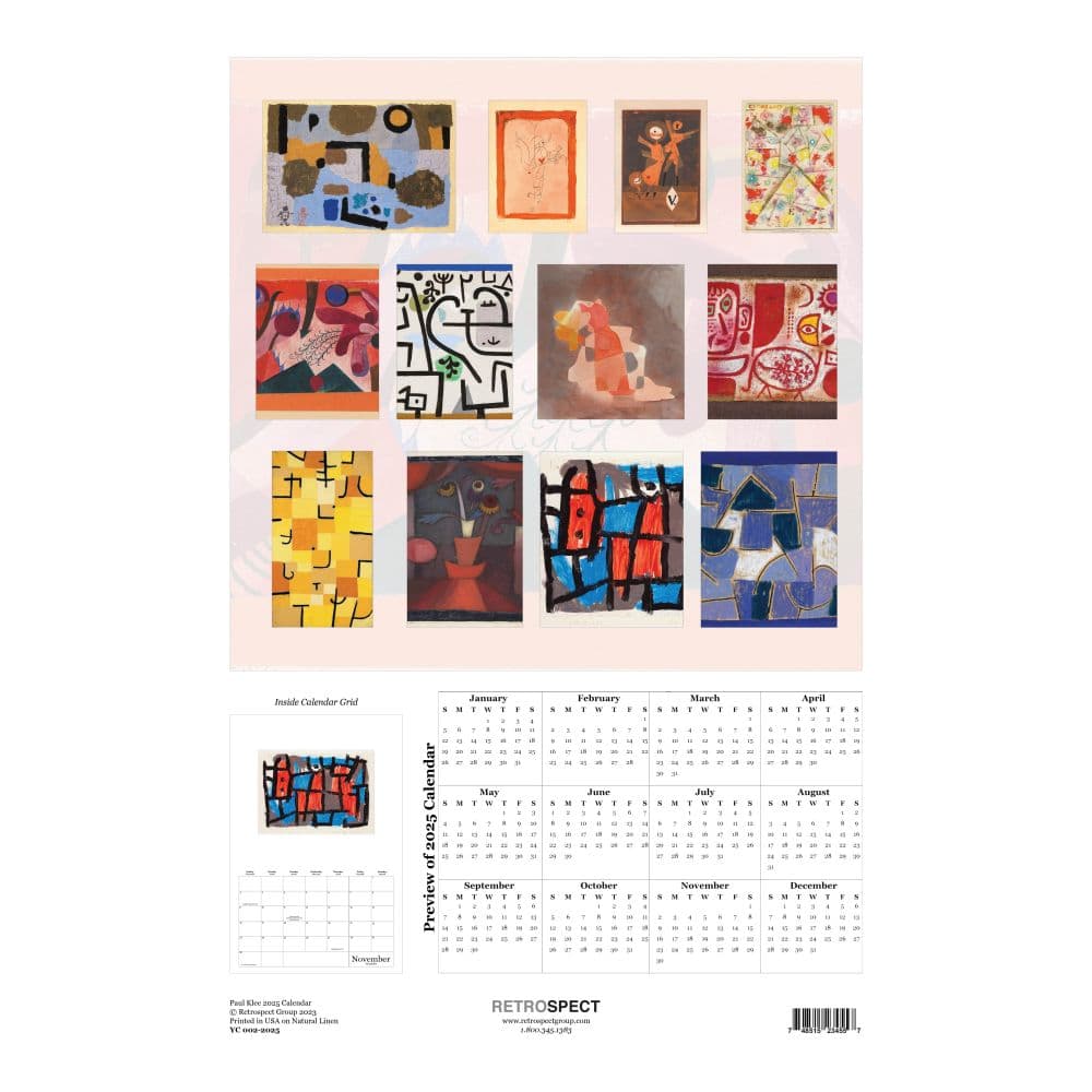 Klee Poster 2025 Wall Calendar First Alternate Image width="1000" height="1000"