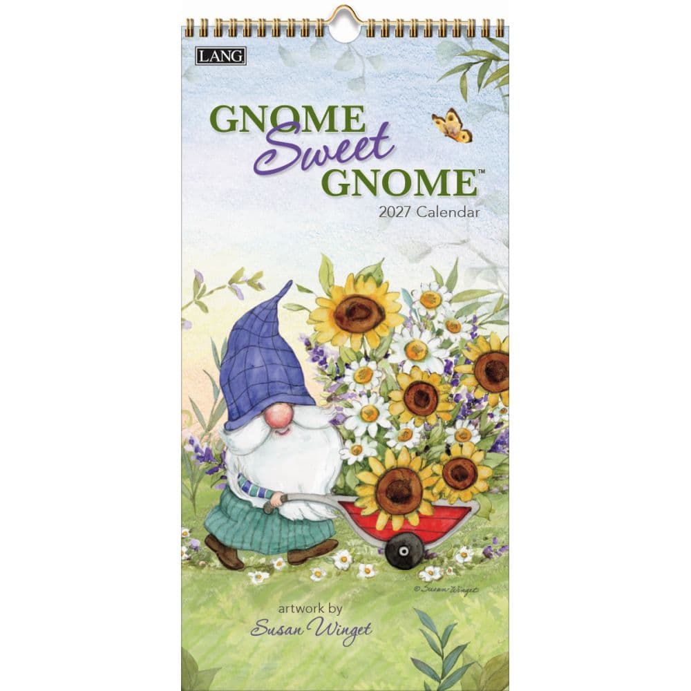 Gnome Sweet Gnome 2027 Vertical Wall Calendar by Susan Winget