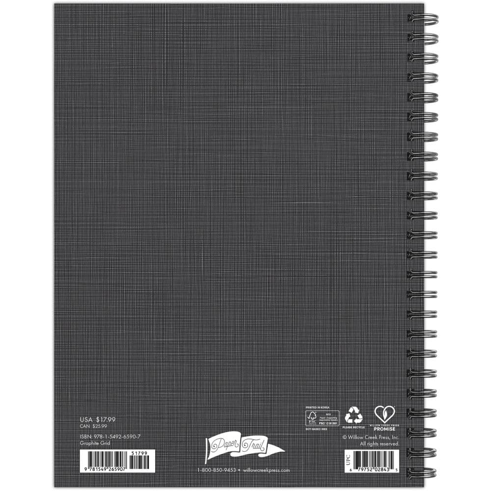 Graphite Grid Academic 2027 Weekly Planner First Alternate Image