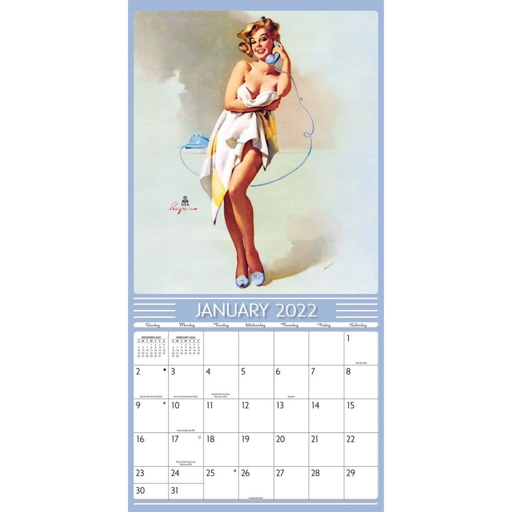 Pin Up 2022 Wall Calendar - Calendars.com